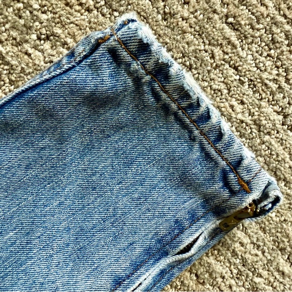 VTG 80s Guess High Rise Tapered Leg Jeans With Ankle Zippers - Picture 12 of 14